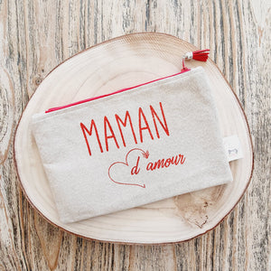 Pochette MAMAN d'amour Rouge