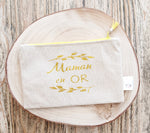 Pochette MAMAN en OR jaune
