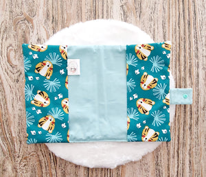 Protège Carnet de Santé "Lionceaux Turquoise"