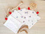 Lingettes lavables XL Petits bateaux mouettes