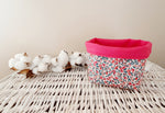 Petite panière de rangement "Liberty Fuchsia"