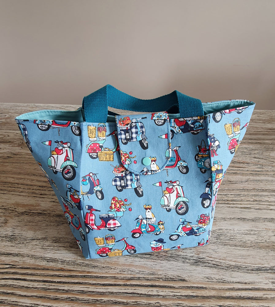 Sac à Repas "Vespa Bleu" + étui à couvert