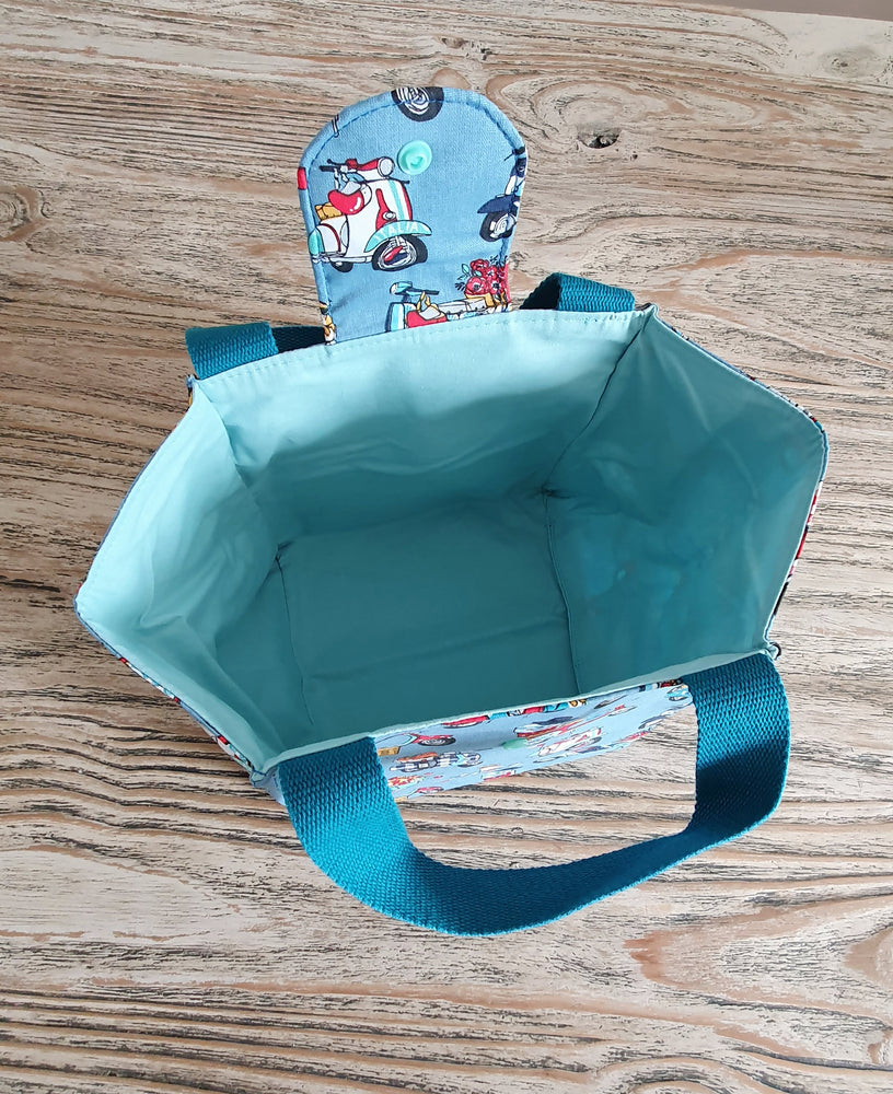 Sac à Repas "Vespa Bleu" + étui à couvert