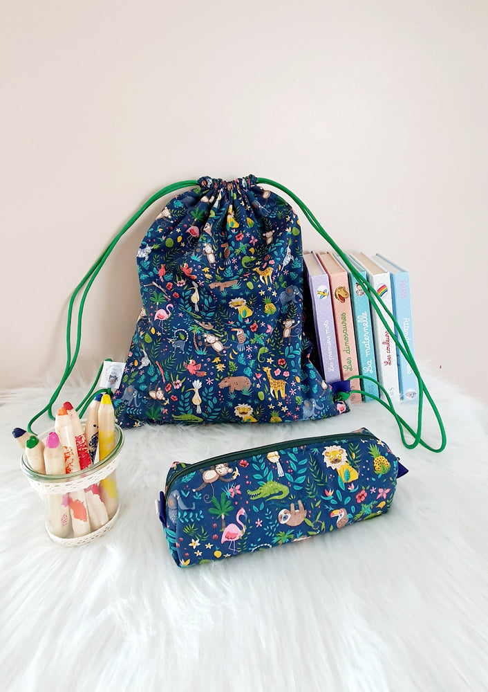 Collection "Jungle Bleu Marine"