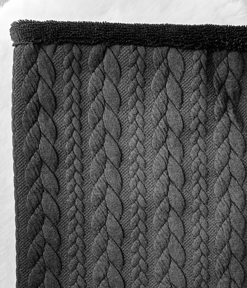 Snood Femme "Effet tricot noir"