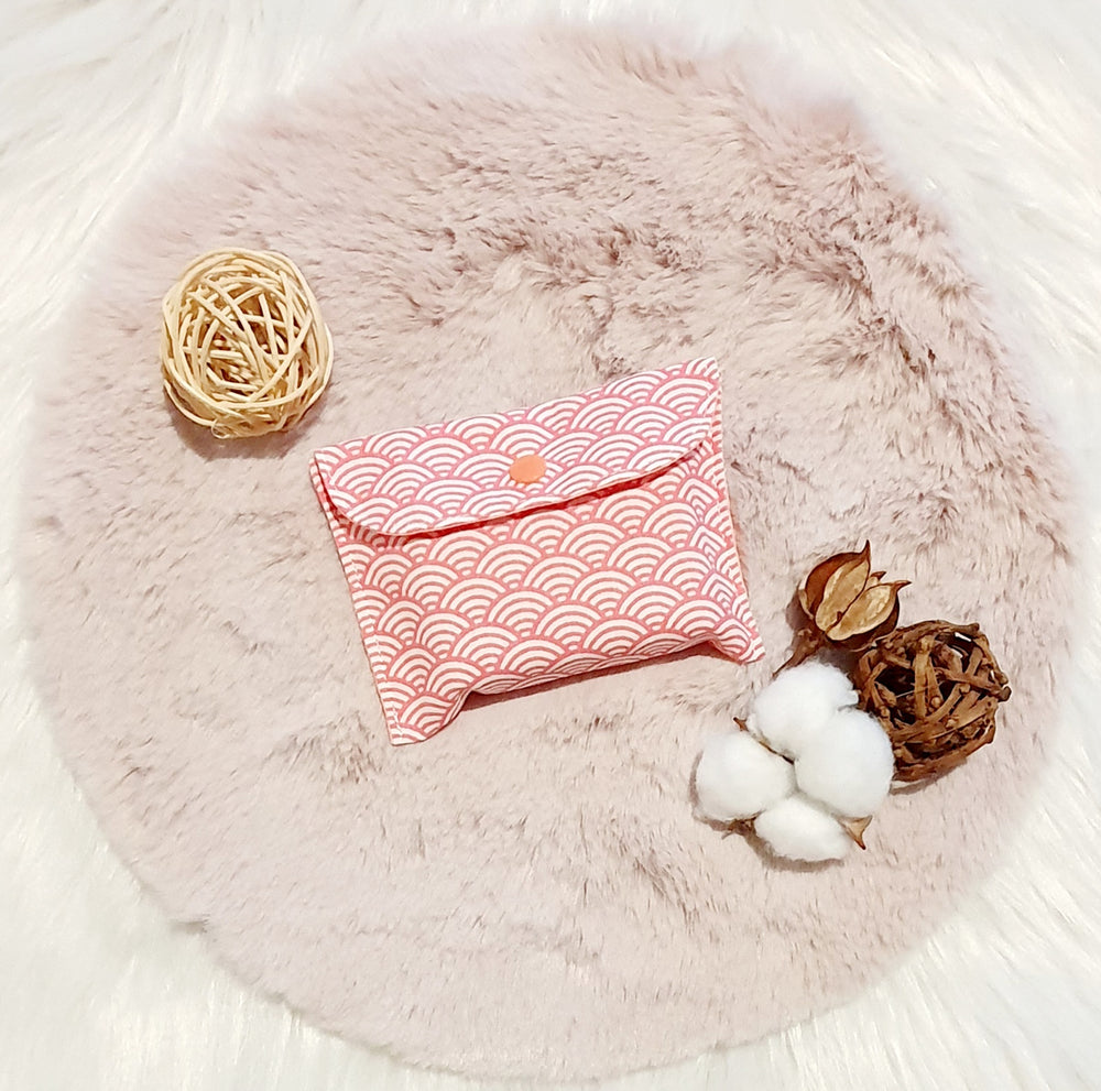 Pochette à Savon "Vague Seigaiha Rose"