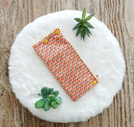 Etui brosse à dents "Eventail Orange"