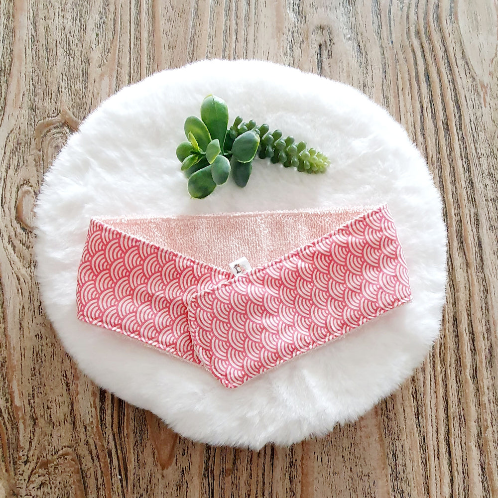 Bandeau de Soin "Vague Seigaiha Rose"