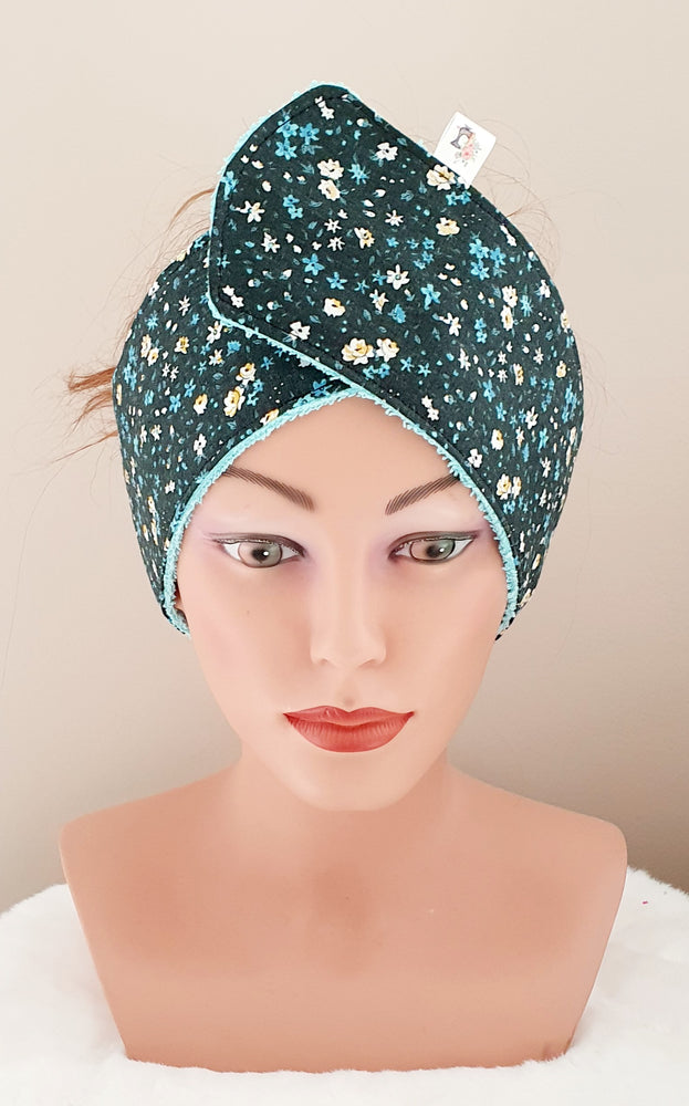 Bandeau de Soin "Liberty Noir et Bleu"
