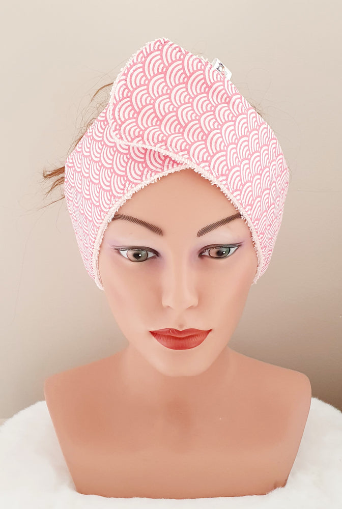 Bandeau de Soin "Vague Seigaiha Rose"