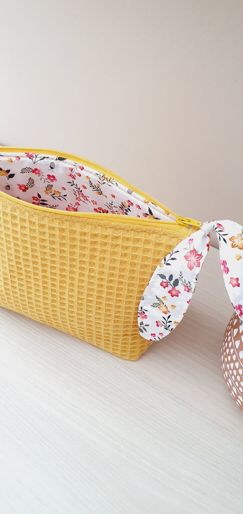 Trousse Nid d'abeille Jaune Moutarde