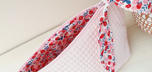Trousse Nid d'abeille Rose Pastel