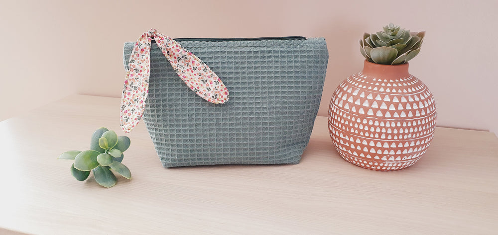 Trousse Nid d'abeille Vert Menthe