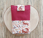 Pochette Grand Format Fleuri Renard