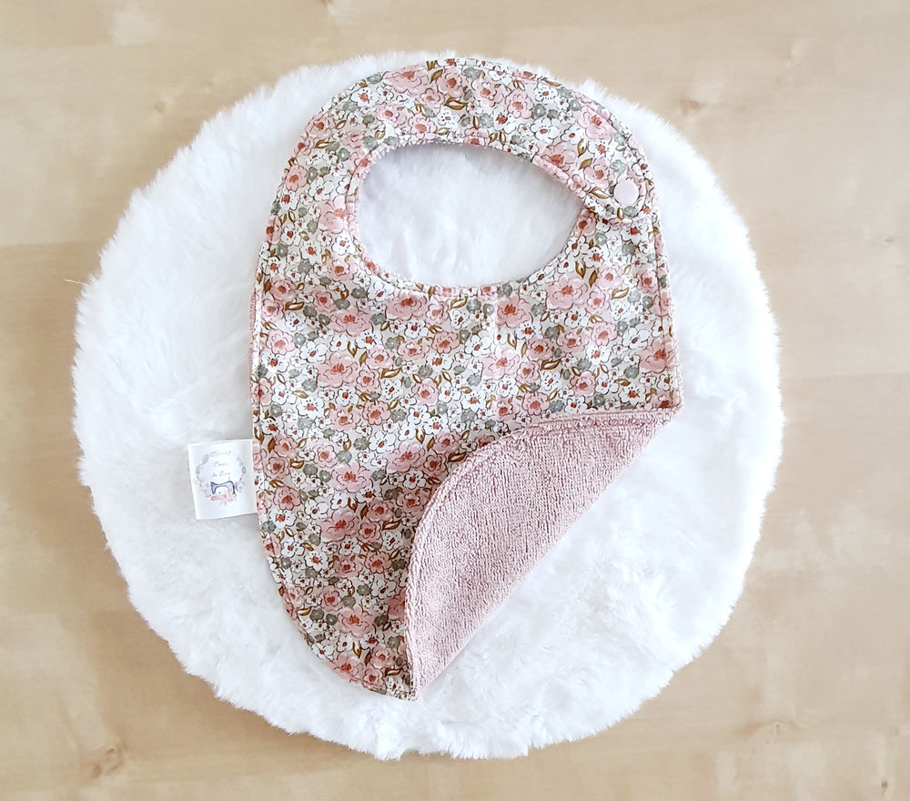 Bavoir Liberty Betsy Rose poudré