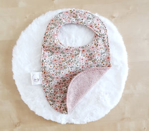Bavoir Liberty Betsy Rose poudré