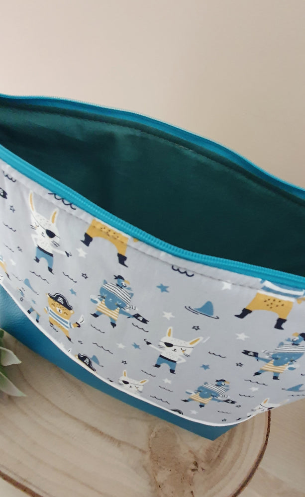 Trousse de Toilette Ourson et Lapin Pirate