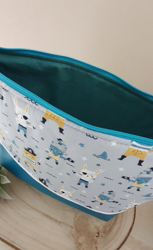 Trousse de Toilette Ourson et Lapin Pirate